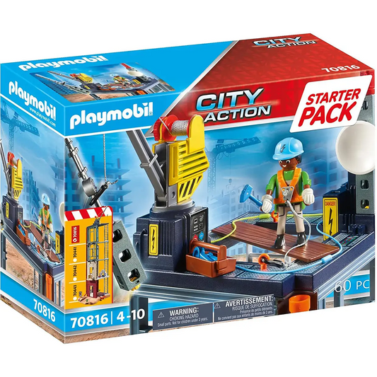 Playmobil City Action - Starter Pack Construction Site 70816