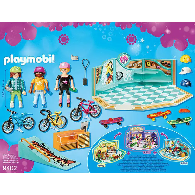 playmobil fahrradtasche Playmobil City Life Bike and Skate Shop 9402 (for Kids 5 and up) – shopemco