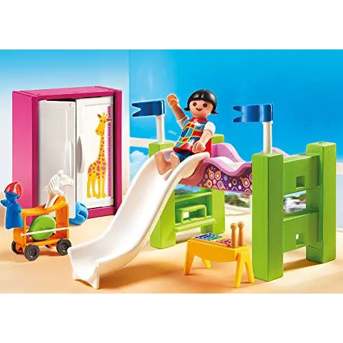 Playmobil City Life Children s Room with Loft Bed Slide For Kids 4 shopemco