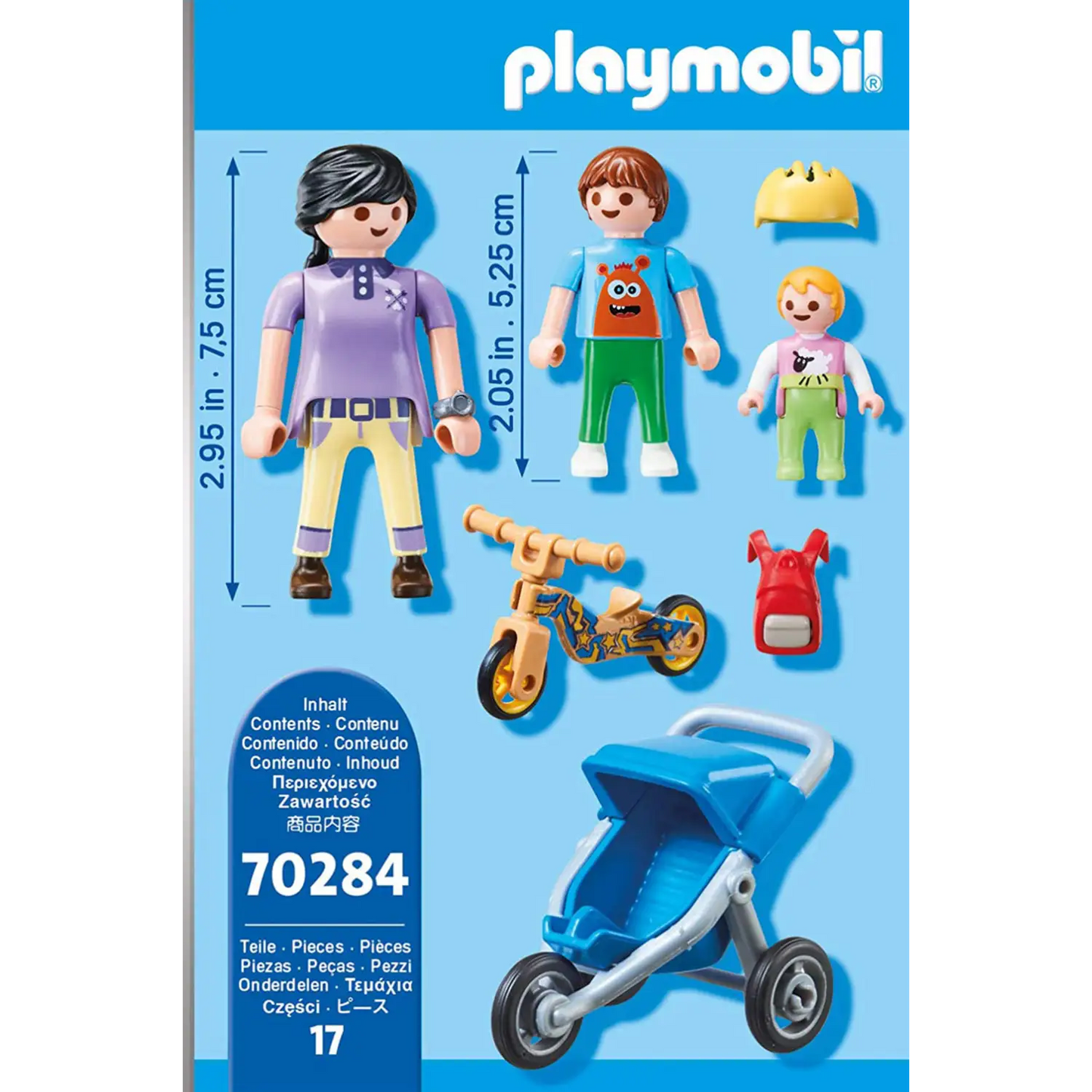 Playmobil City Life - Mother with Children 70284 (for kids 4