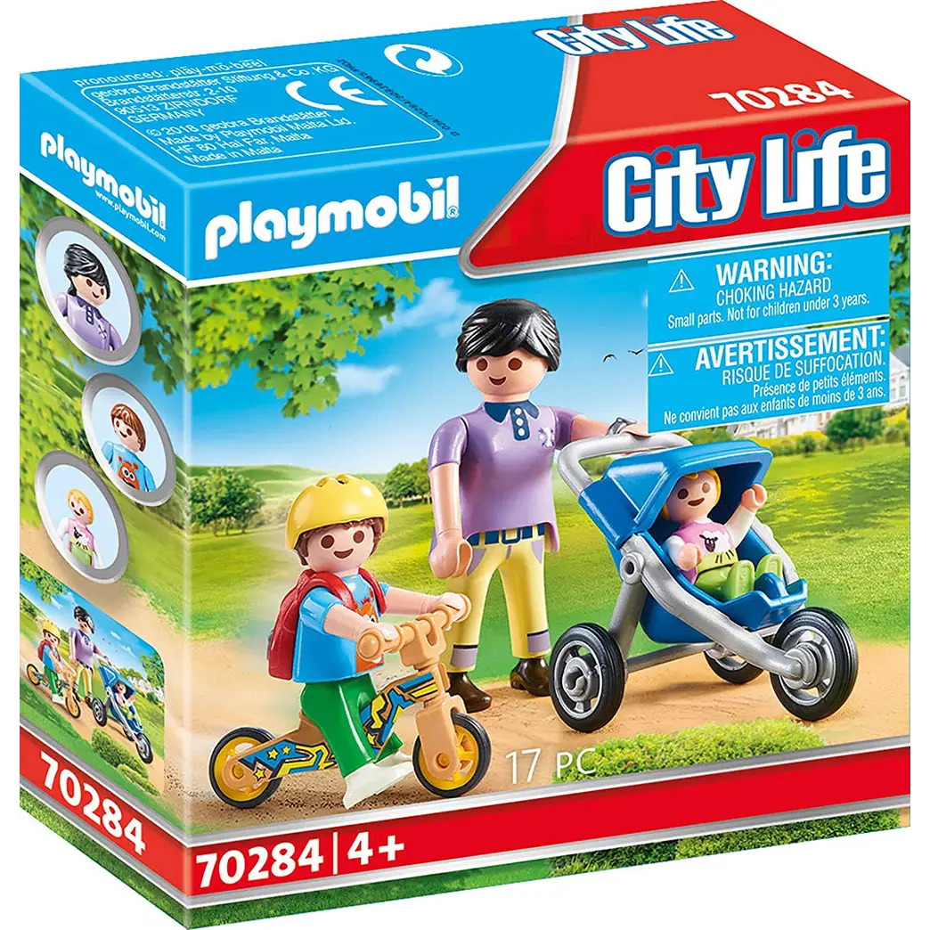 Playmobil City Life - Mother with Children 70284 (for kids 4