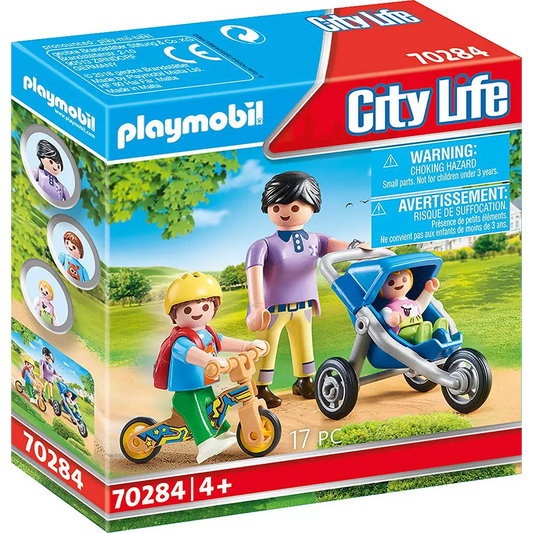 Playmobil City Life - Mother with Children 70284 (for kids 4