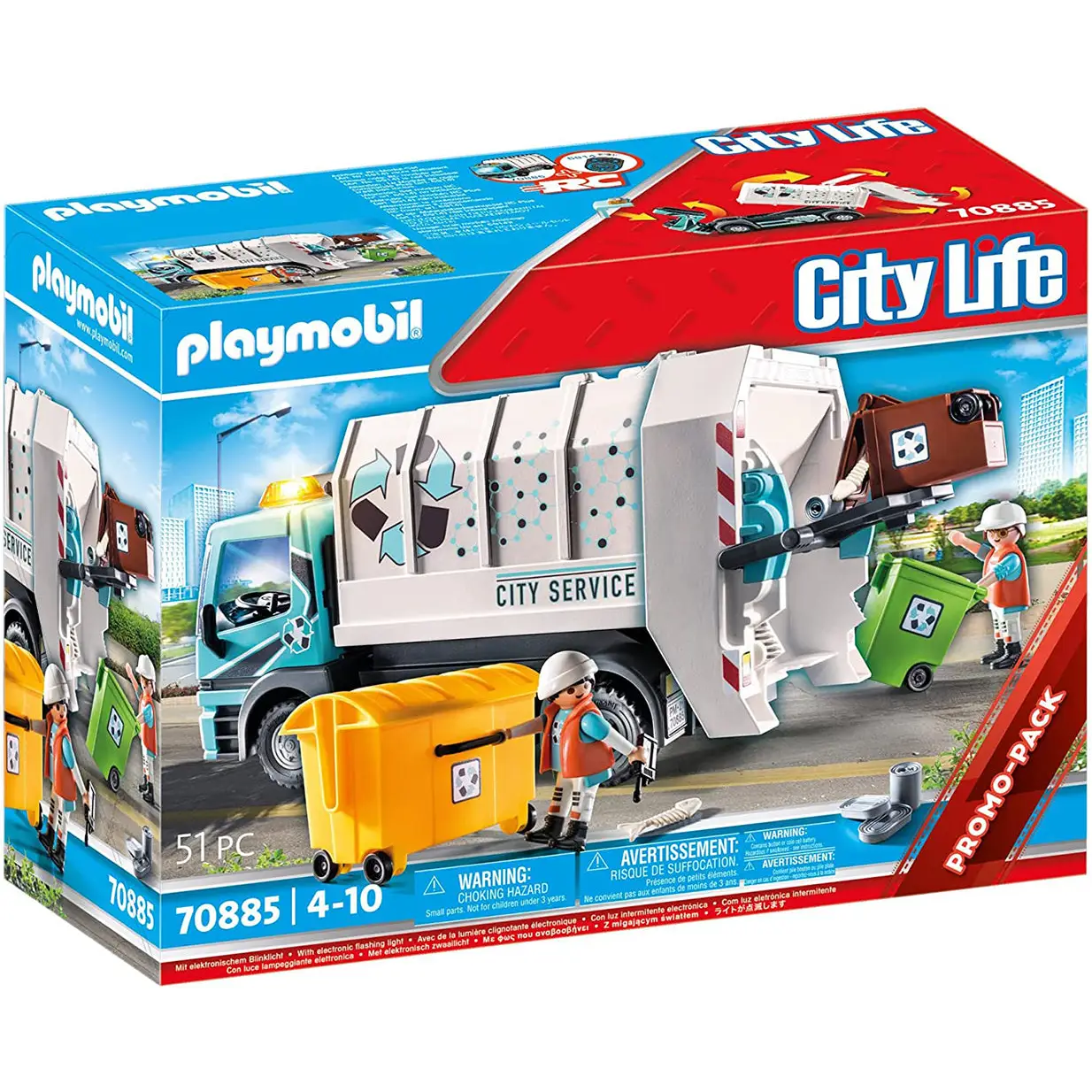 Playmobil City Life - City Recycling Truck 70885 (Kids 4