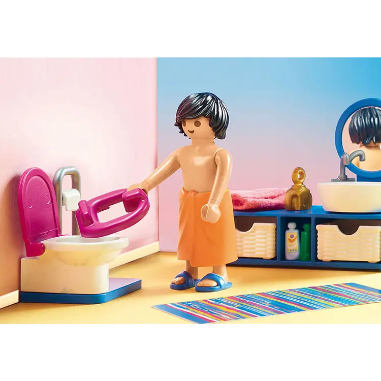 Playmobil Dollhouse Bathroom with Tub Playset 70211 (for