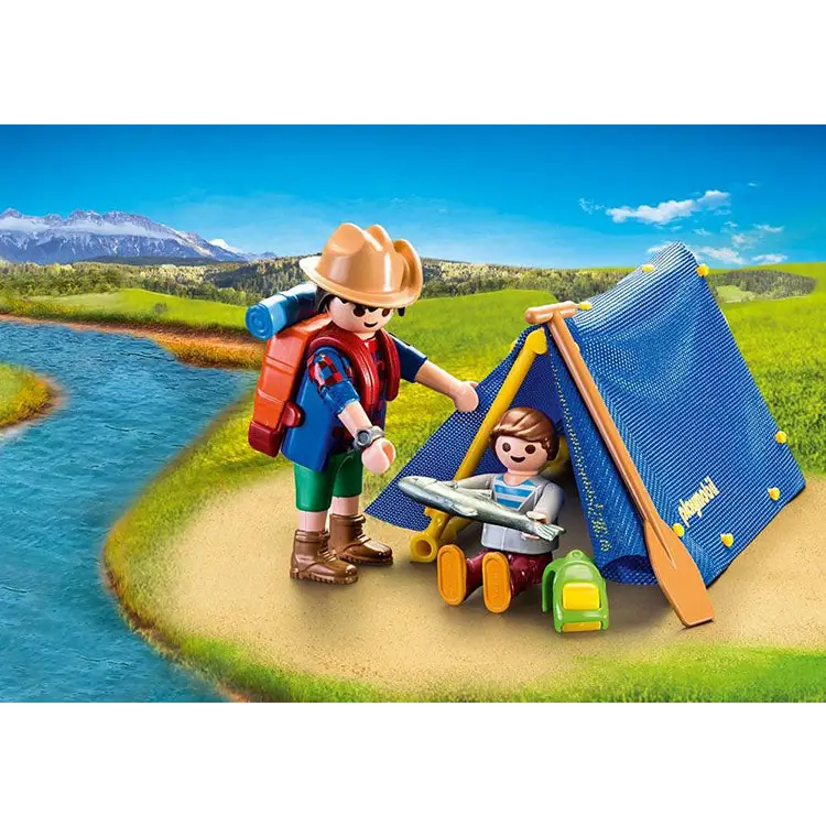 Playmobil Family Fun Camping Adventure Carry Case 9323 (for Kids 4 and –  shopemco