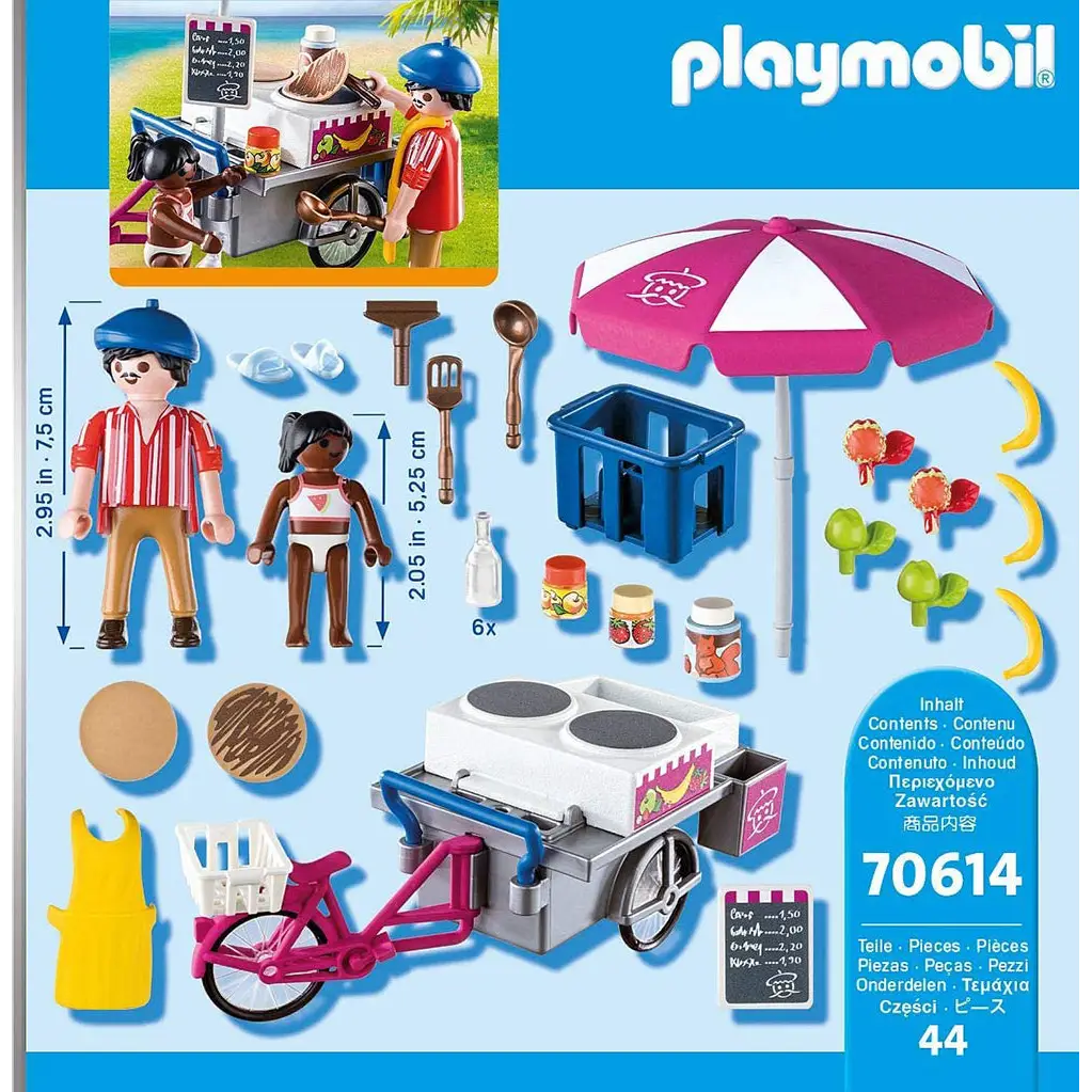 Playmobil Family Fun - Crêpe Cart 70614 (For Kids 4 to 10