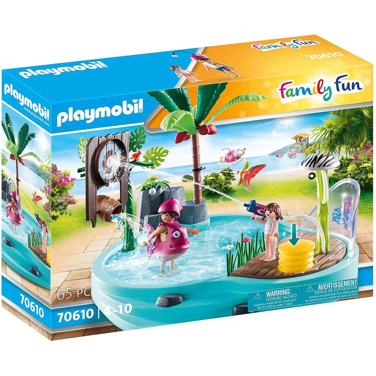 Playmobil Family Fun - Small Pool w/ Water Sprayer 70610