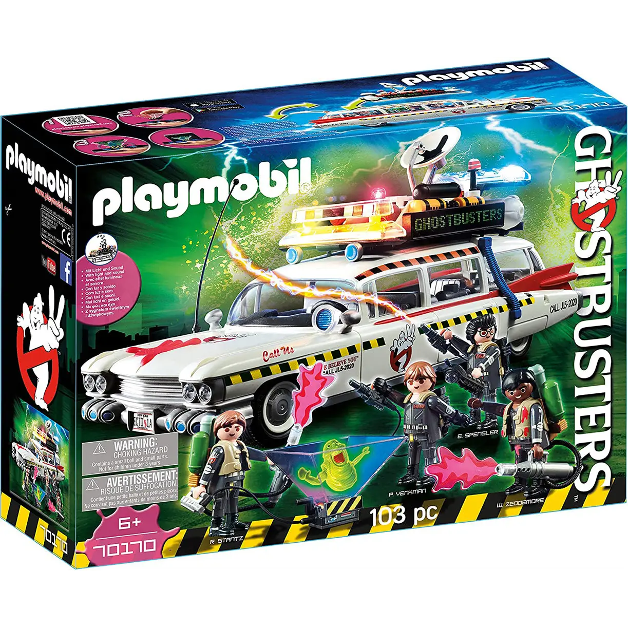 Playmobil Ghostbusters Ecto-1A 70170 for Kids 6 and up -