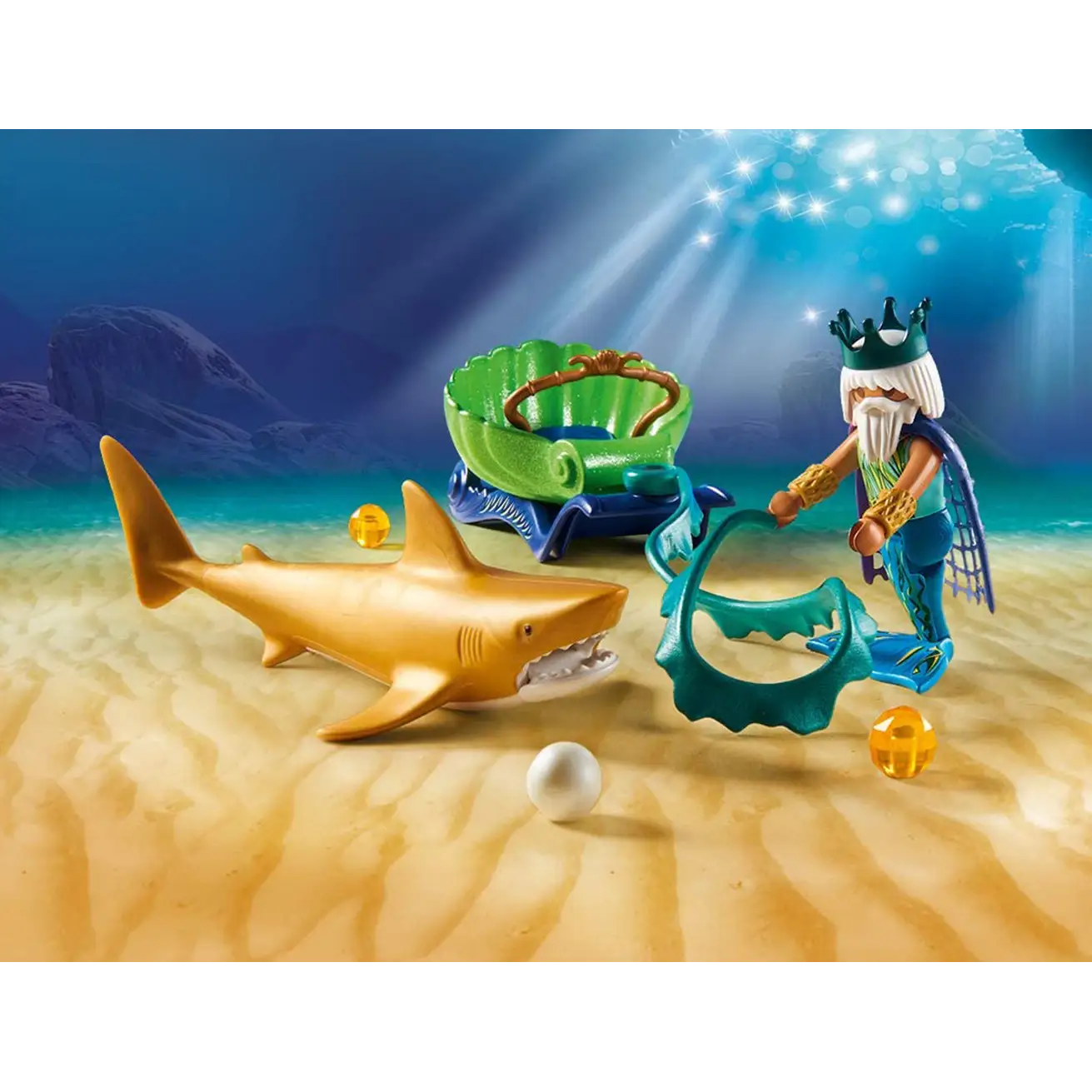 Playmobil Magic - King of the Sea w/ Shark Carriage 70097