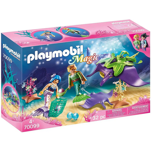 Playmobil Magic - Pearl Collectors with Manta Ray 70099