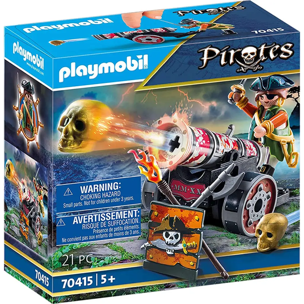 Playmobil Pirates - Pirate with Cannon 70415 (for Kids 5
