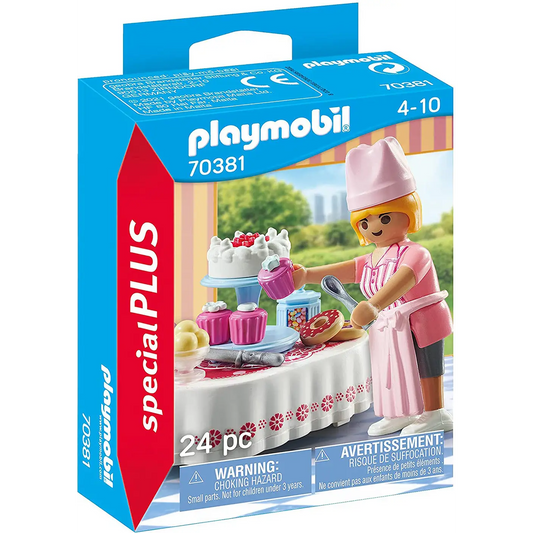 Playmobil Special Plus - Baker with Dessert Table 70381
