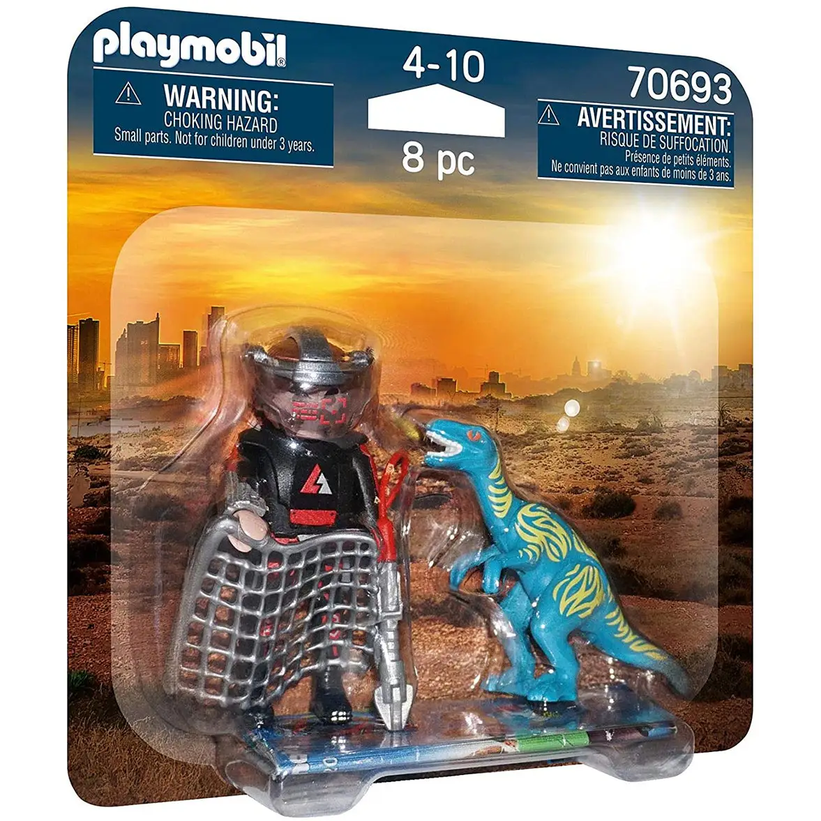 Playmobil Wild Life DuoPack Velociraptor with Dino Catcher