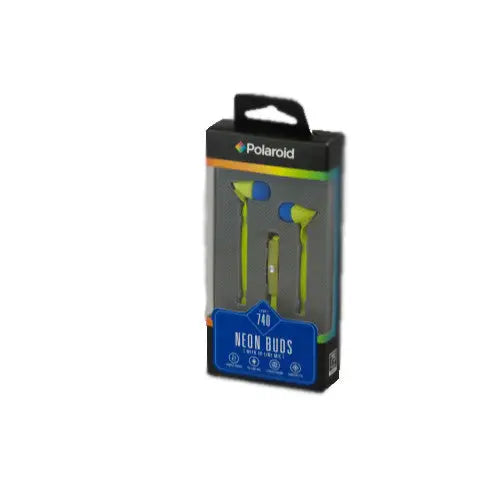 Polaroid Tangle-Free In-line Mic Stereo Sound Neon Yellow