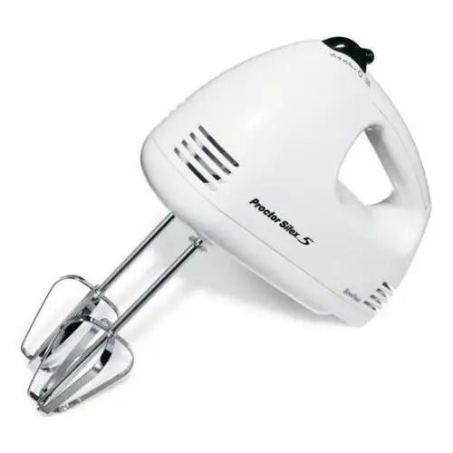 Proctor Silex Easy Mix 100 watts 5 Speed White Hand Mixer