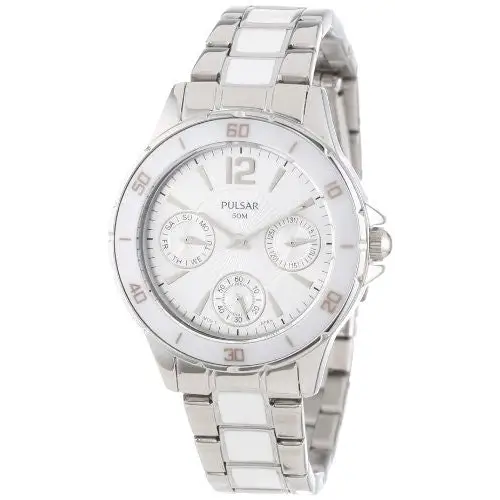 Pulsar Women’s Chronograph Quartz White Ceramic Stainless