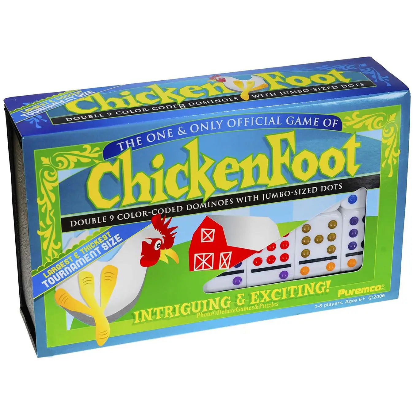 Puremco Chickenfoot Premium Tournament Size Dominoes 54904
