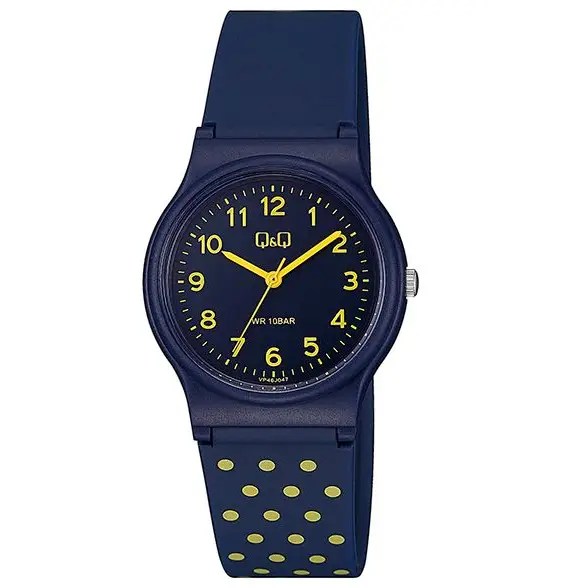QQ Analog Navy Pocodot With Numbers 100 Meter Watch - Misc