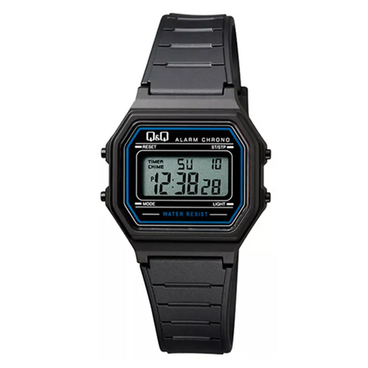 QQ Black Digital Watch Alarm Chrono WR M173J009Y - Misc