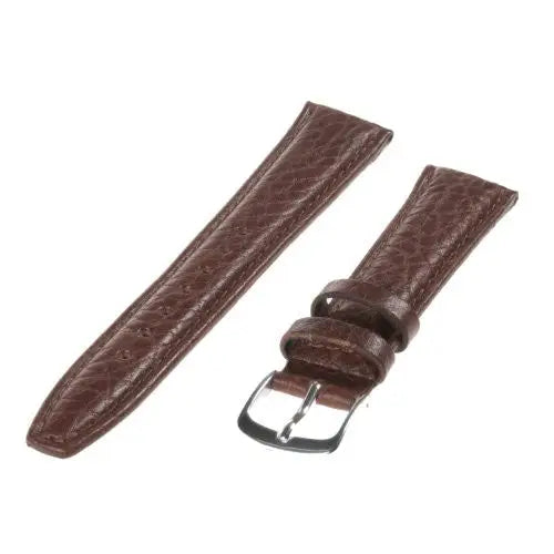Republic Mens Shrunken Grain Leather Watch Strap Tan Size 18