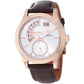 S. Coifman Men’s Chrono Quartz Rose Gold Plated Case Brown