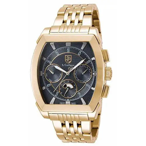 S. Coifman Men’s Chronograph Quartz Gold Plated Stainless