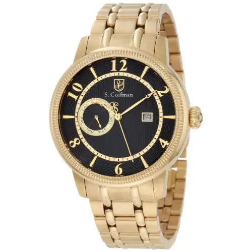S. Coifman Men’s Chronograph Quartz Gold Plated Stainless