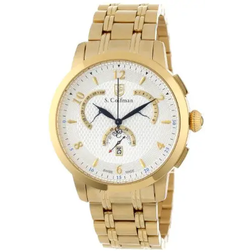 S. Coifman Men’s Chronograph Quartz Gold Plated Stainless