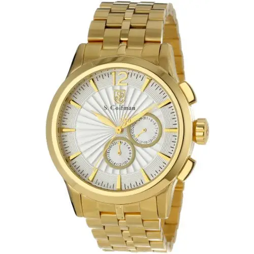 S. Coifman Men’s Chronograph Quartz Gold Plated Stainless