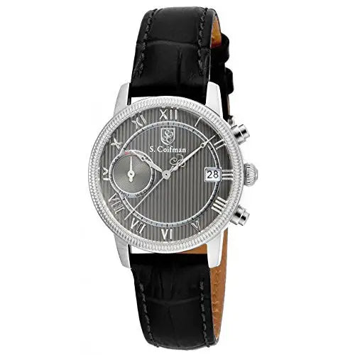 S. Coifman Women’s Chronograph Quartz Stainless Steel Black