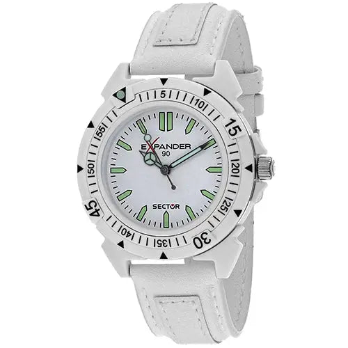 Sector Men’s Expander Stainless Steel Leather Watch
