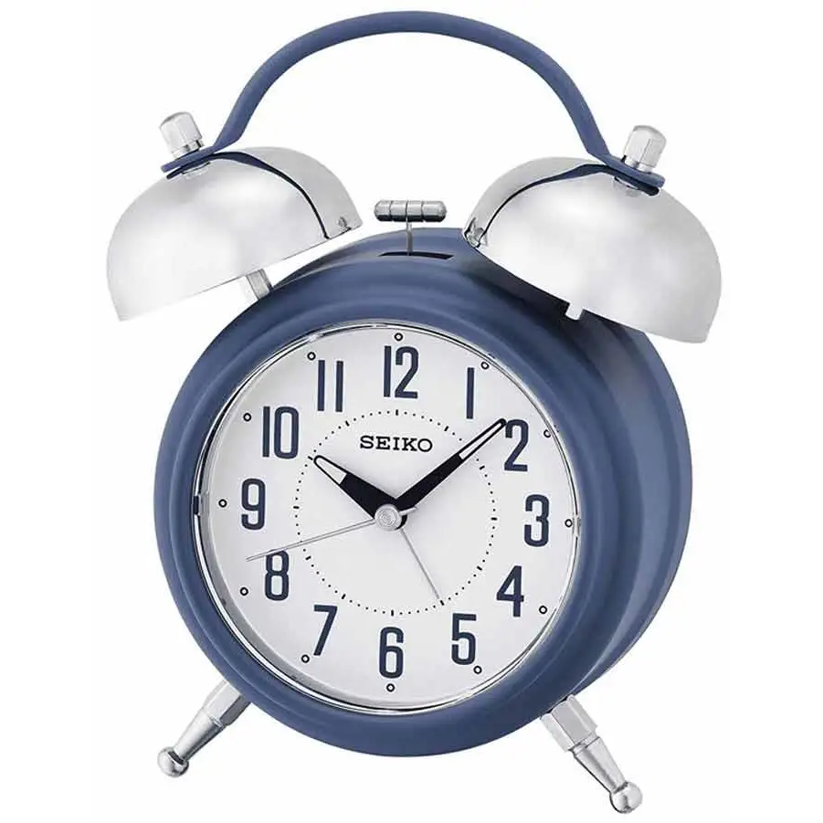 Seiko Classic Bell Alarm Clock Blue QHK051LLH - Misc