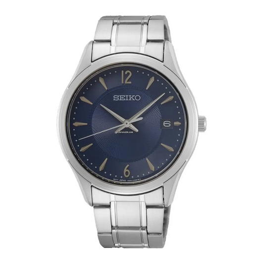 Seiko Essential SUR419 Stainless Steel Blue Dial Men’s Watch