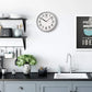 Seiko Grey Quartz 12 Office Wall Clock QXA756NLH - Misc