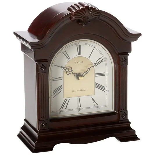 Seiko Jester Quartz Cherry Finish Wood Case Chiming Mantel
