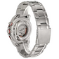 Seiko Men’s 100m Silver Tone Stainless Steel Black Dial Red