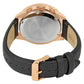 Seiko Men’s ’Chronograph’ Quartz Gold and Black Leather