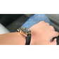 Seiko Men’s ’Chronograph’ Quartz Gold and Black Leather