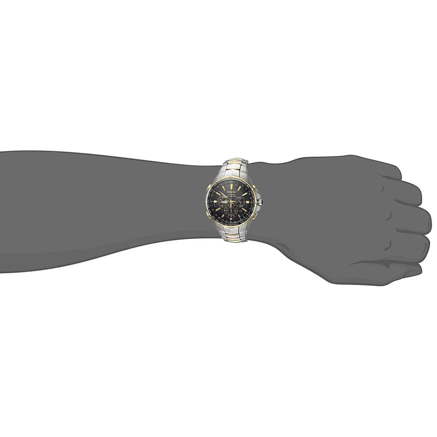 Seiko Men’s ’COUTURA’ Quartz Stainless Steel Casual Watch