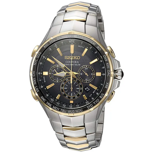 Seiko Men’s ’COUTURA’ Quartz Stainless Steel Casual Watch