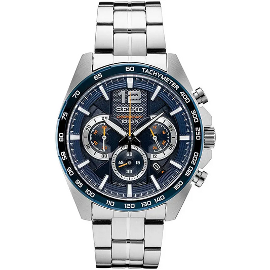 Seiko Men’s Japanese Quartz Stainless Steel Strap Silver