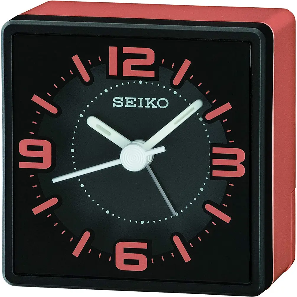 Seiko Sei Quartz Bedside Quiet Sweep Sporty Beep Alarm Clock