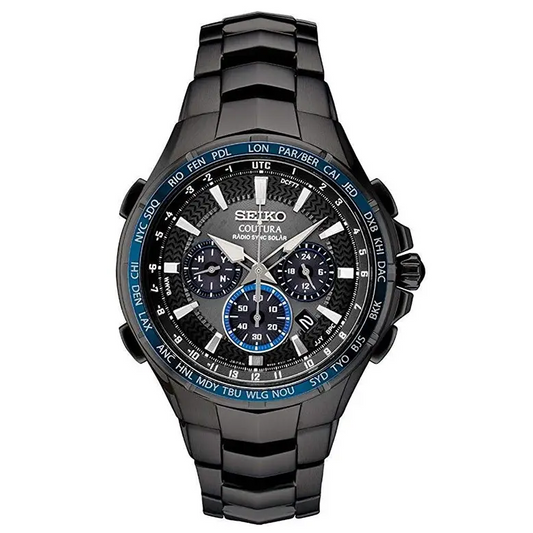 Seiko SSG021 Men’s Coutura Black IP Stainless Steel Radio