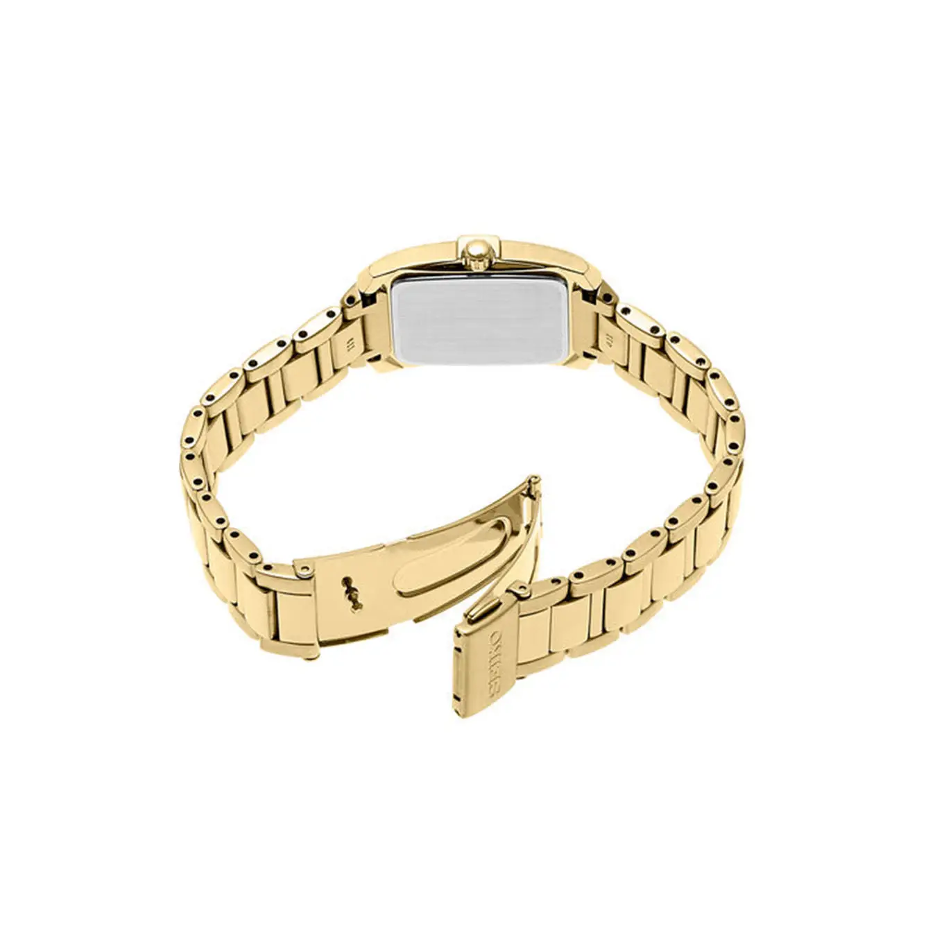 Seiko Women’s Diamonds Solar MOP Gold Tone Stainless Steel