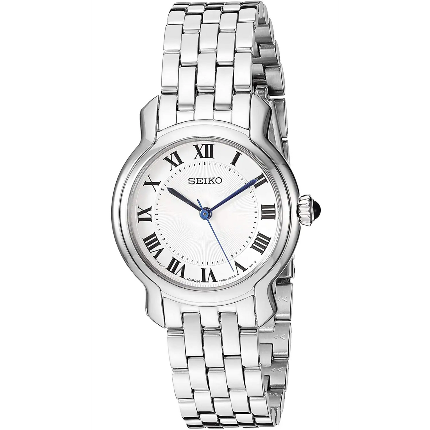 Seiko Women’s Essential White Dial Stainless Steel Watch