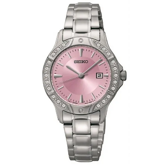 Seiko Women’s Quartz Crystal Accented Silver Tone Stainless