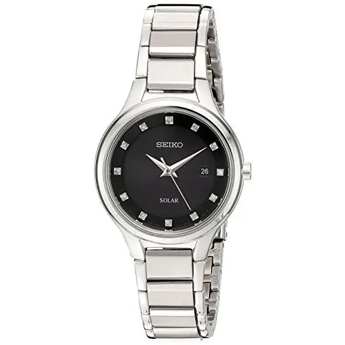 Seiko Women’s SUT317 Diamond Dial Dress Analog Display