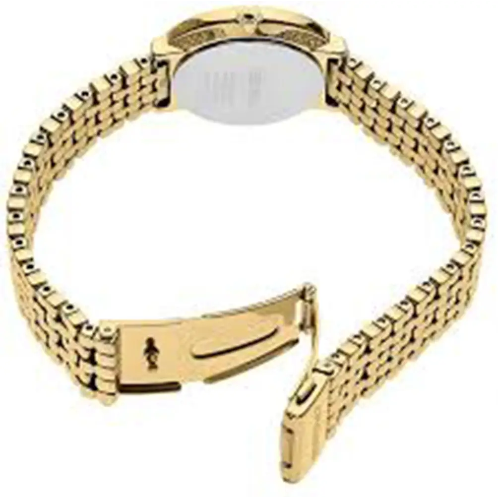 Seiko Women’s Tressia Solar Diamonds MOP Gold Tone Stainless