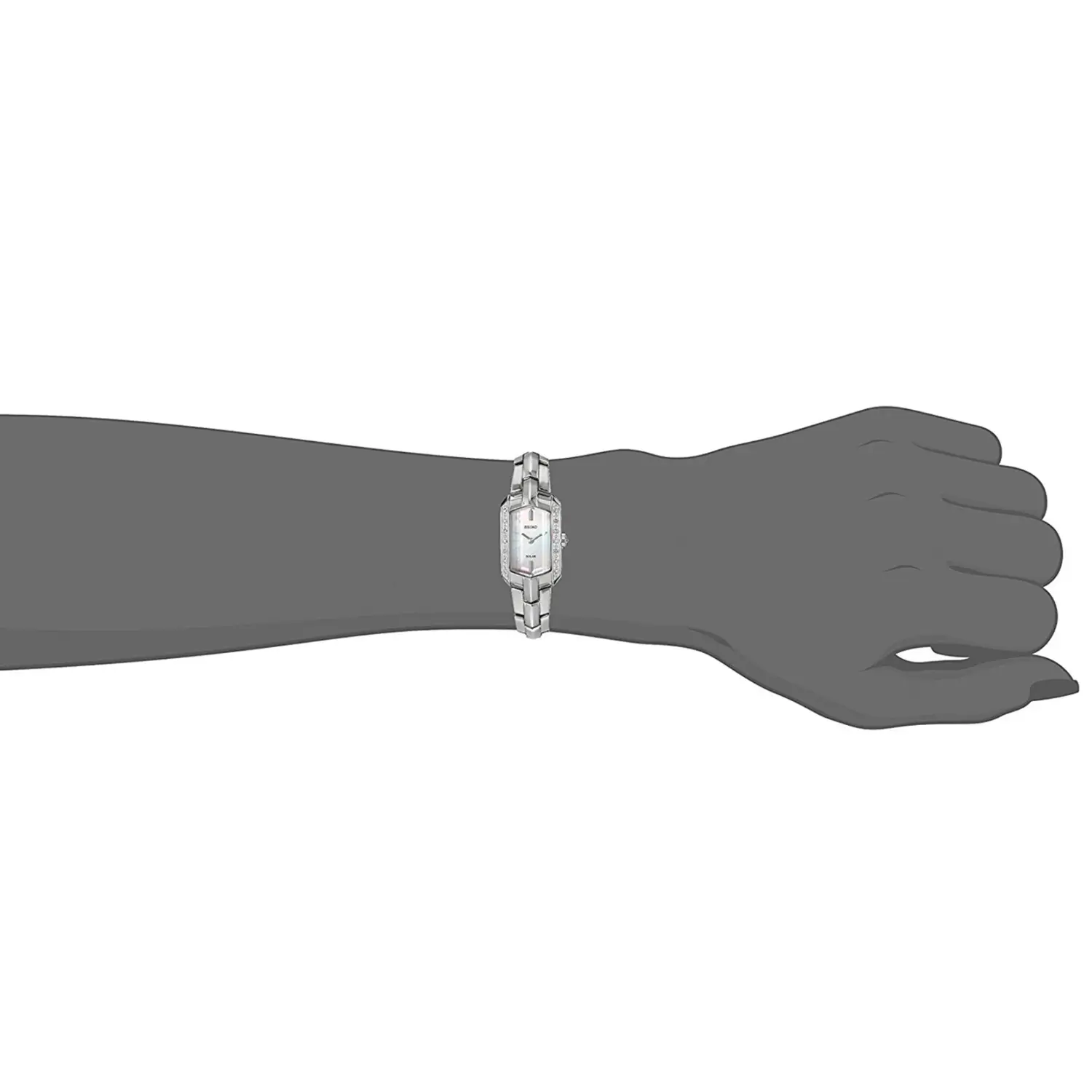 Seiko Women’s Tressia Solar Diamonds MOP Stainless Steel