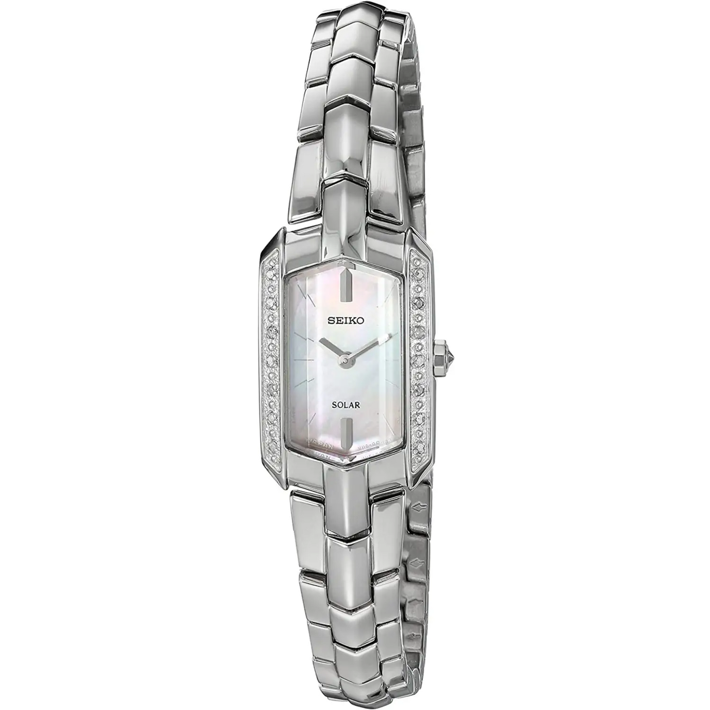 Seiko Women’s Tressia Solar Diamonds MOP Stainless Steel